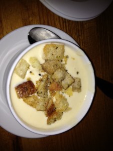 Beer Cheese Soup at Horse & Plow