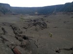 Hiking a volcano crater in Hawaii