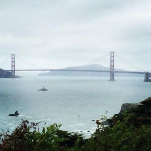View of the Golden Gate Bridge from Land's End